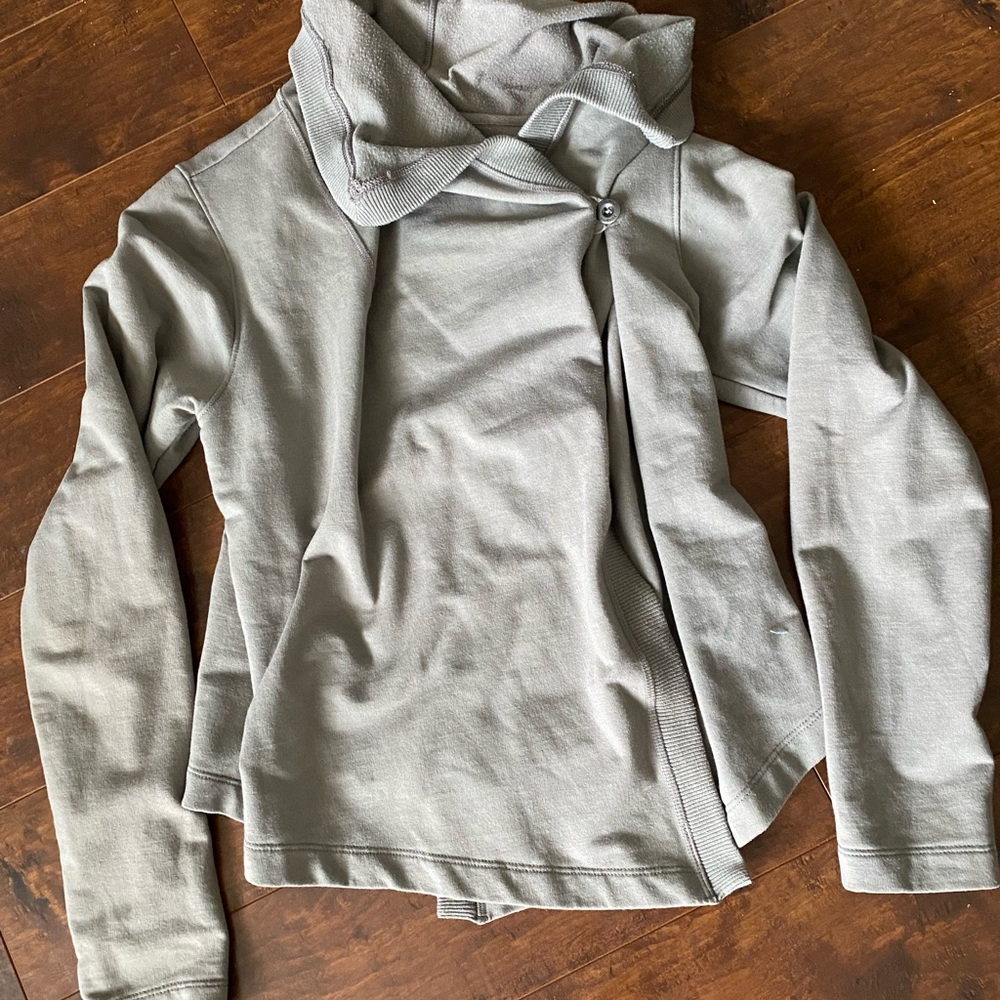 Gray Asymmetrical Sweatshirt/Jacket